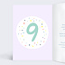 Invitation anniversaire enfant 9 ans Intérieur Gauche