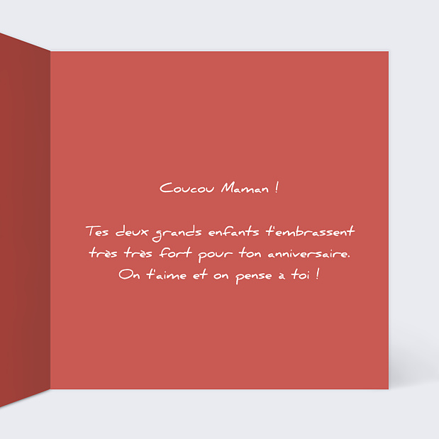 Carte Anniversaire Effet Enveloppe Intérieur Droit