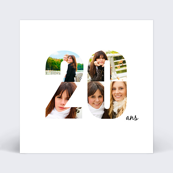 Invitation Anniversaire Adulte Photos 20 ans