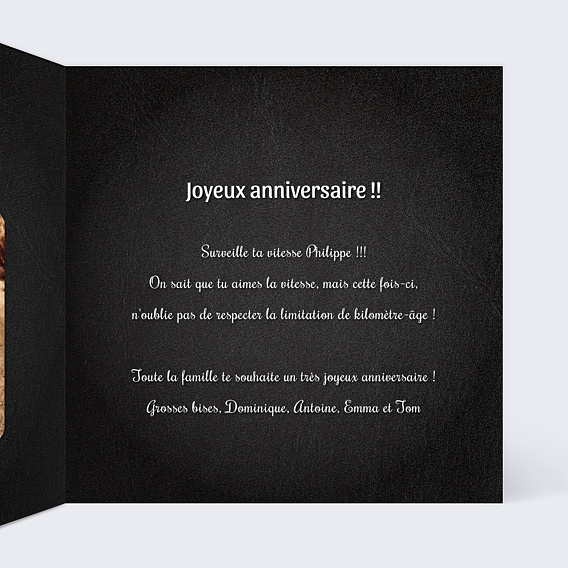 Anniversaire Adulte Moto