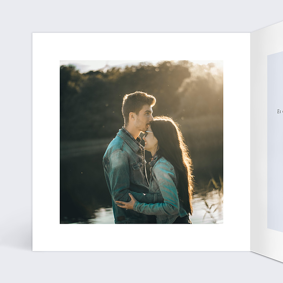 Carte anniversaire Amour Intérieur Gauche