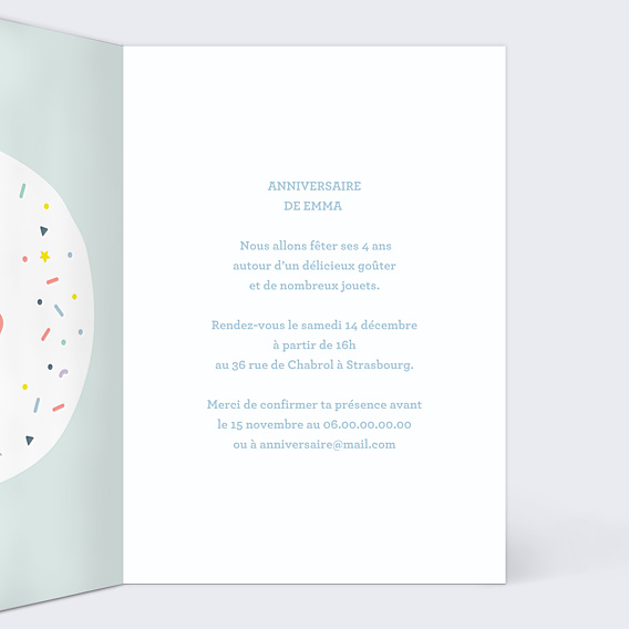 Invitation Anniversaire Enfant 4 ans