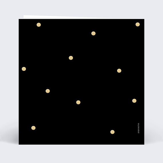 Carte anniversaire Paillettes Verso