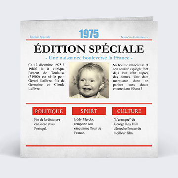 Invitation Anniversaire Retrospective Popcarte