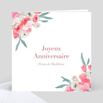 Carte anniversaire adulte Joli Bouquet