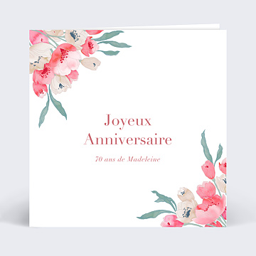 Carte anniversaire adulte Joli Bouquet