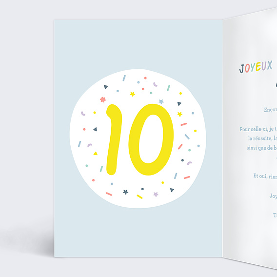 Anniversaire Enfant Ballons 10 ans