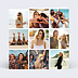 Carte anniversaire adulte Popart 9 Photos Recto