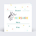 Carte anniversaire enfant Rébus Âne