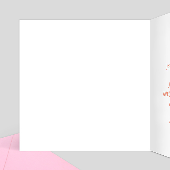 Carte anniversaire enfant Petite Princesse Intérieur Gauche