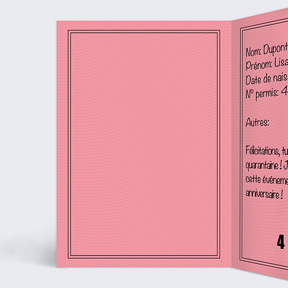 Anniversaire Adulte Permis de Conduire