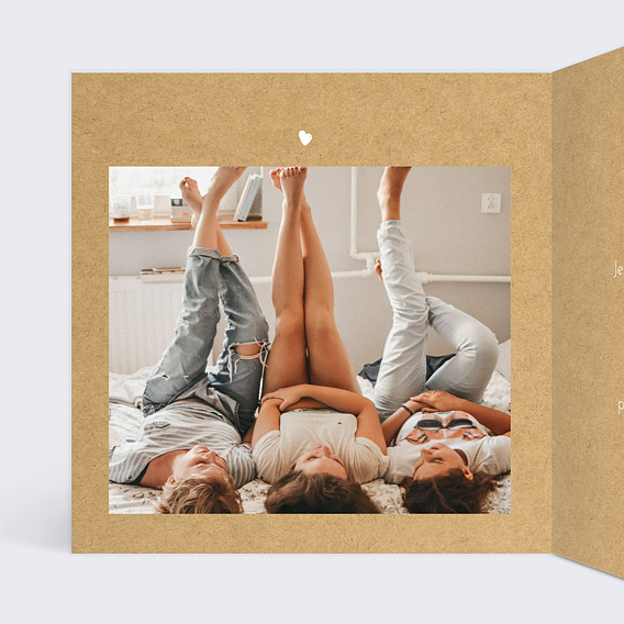 Carte anniversaire Joli Kraft Intérieur Gauche