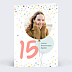 Carte anniversaire enfant Ballons 15 ans