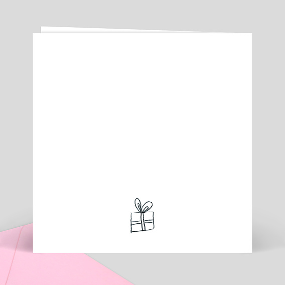 Carte anniversaire enfant Petite Princesse Verso