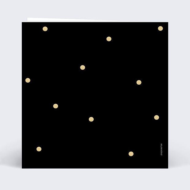 Carte Anniversaire Paillettes Verso