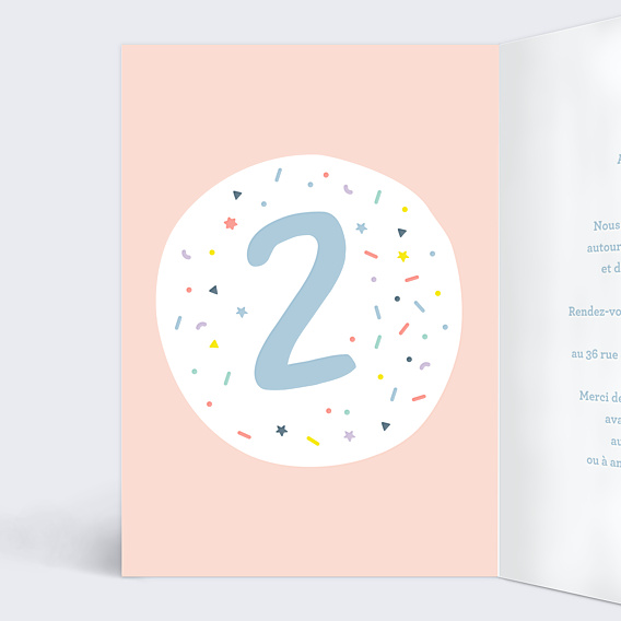 Invitation Anniversaire Enfant 2 ans