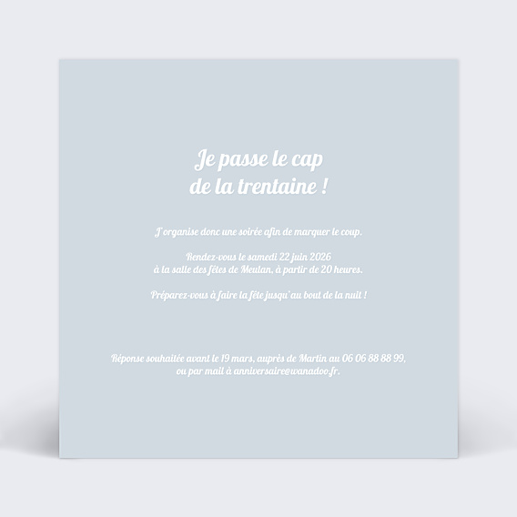 Invitation Anniversaire Adulte Photos 30 ans