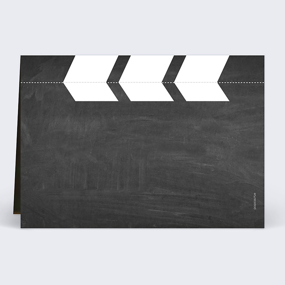 Carte anniversaire Cinéma Verso