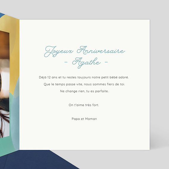 Carte anniversaire enfant Balloons Intérieur Droit