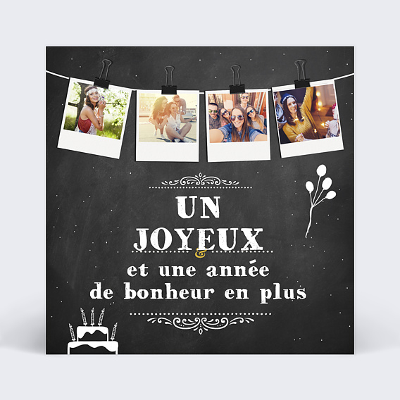 Carte anniversaire adulte Histoire de ma Vie