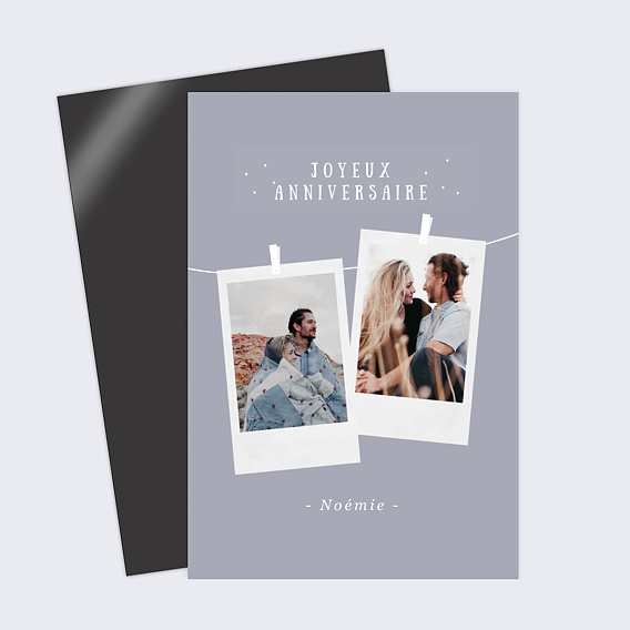 Carte anniversaire Épingles