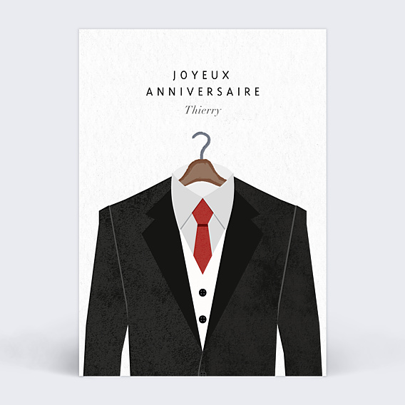 Carte anniversaire Chic