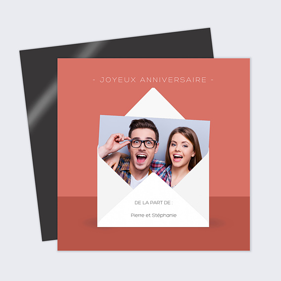 Carte anniversaire Effet Enveloppe