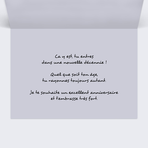 Carte Anniversaire 90 ans Intérieur Droit