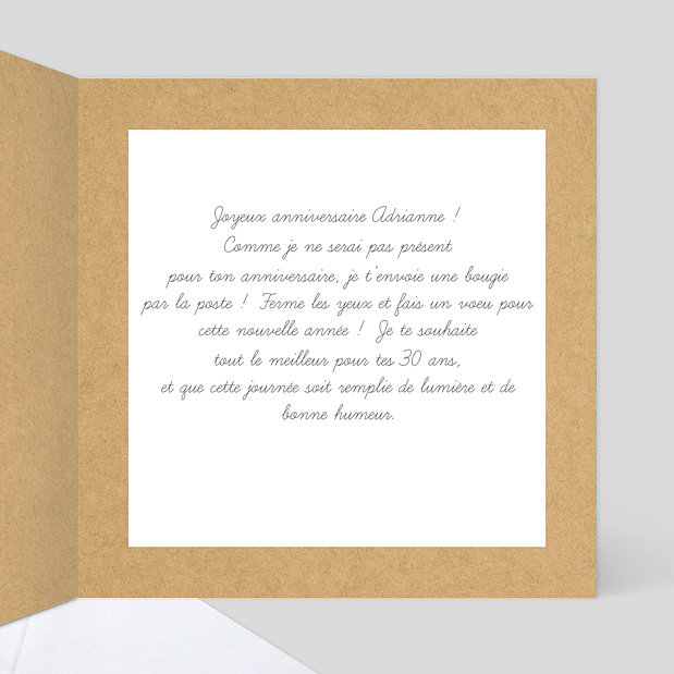 Carte Anniversaire Bucolique Intérieur Droit