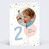 Carte anniversaire enfant Ballons 2 ans