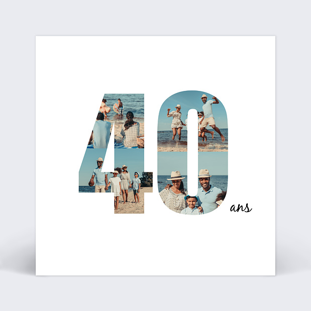 Invitation Anniversaire 40 ans