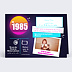 Carte anniversaire adulte Années 80