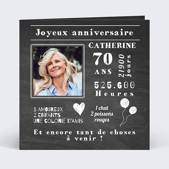 Carte anniversaire adulte Gâteau d'Anniversaire