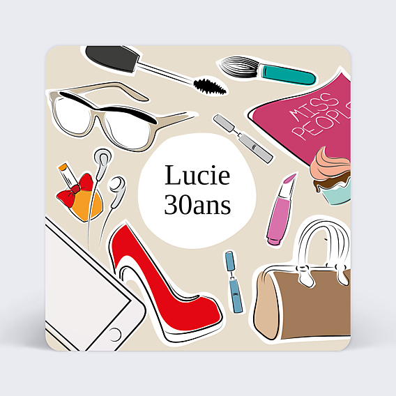 Invitation Anniversaire Adulte Panoplie