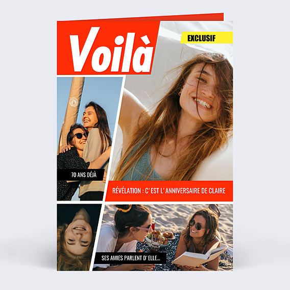 Carte anniversaire Voilà Magazine