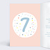 Invitation anniversaire enfant 7 ans Intérieur Gauche