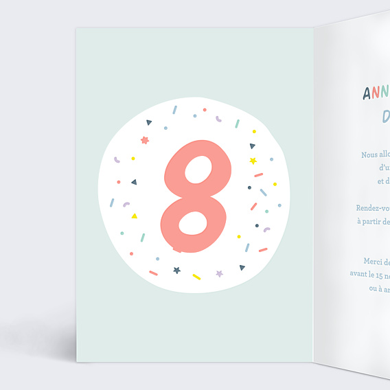 Invitation Anniversaire Enfant 8 ans