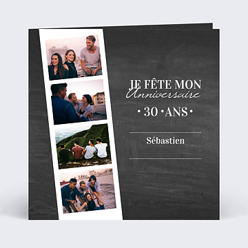 Anniversaire Adulte Photomaton ardoise