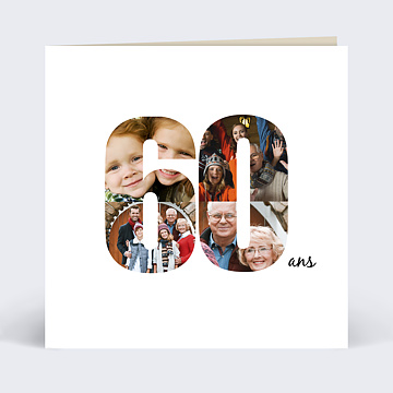 Invitation Anniversaire Adulte 60 ans