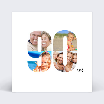 Carte virtuelle anniversaire Carte anniversaire 90 ans