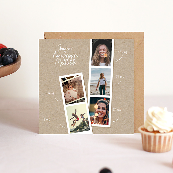 Carte anniversaire Photomaton Après 4