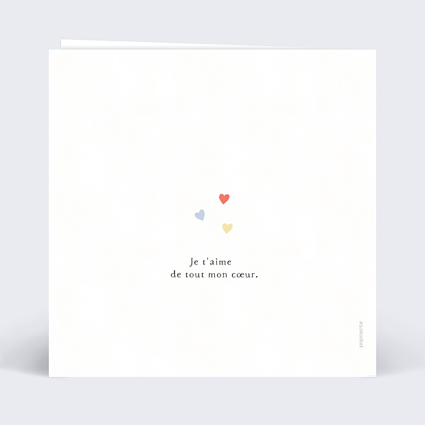 Carte anniversaire amour Verso