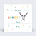 Carte anniversaire enfant Rébus Cerf
