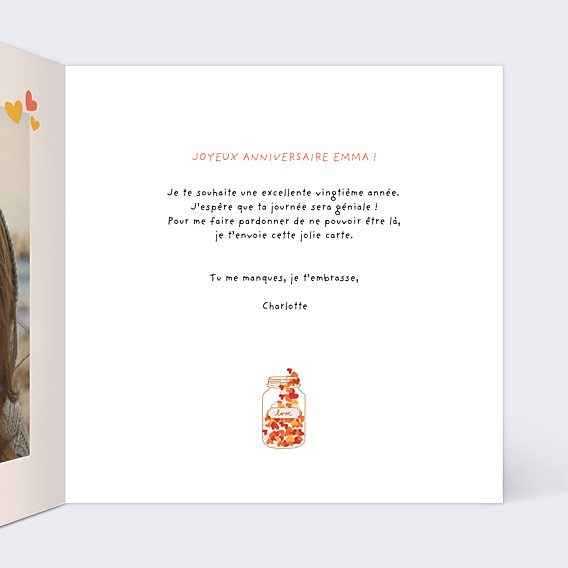 Anniversaire Adulte Jolis Coeurs