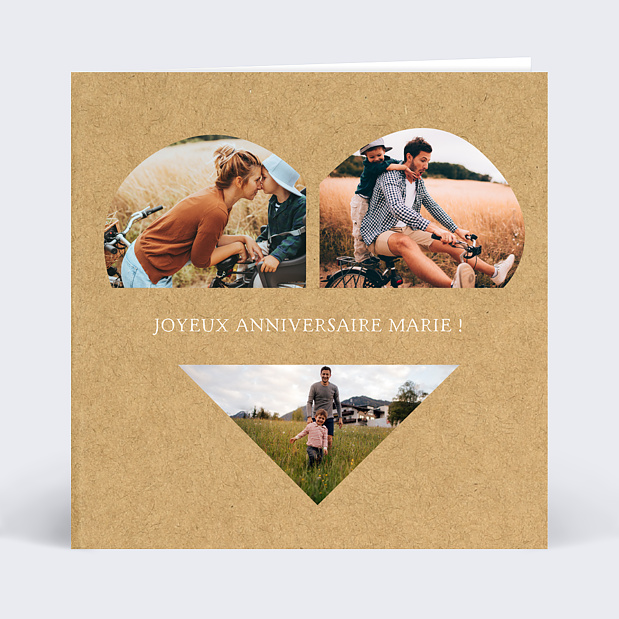 Carte Anniversaire Déclaration d'Amour