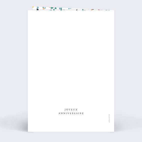 Carte anniversaire Cœur Verso