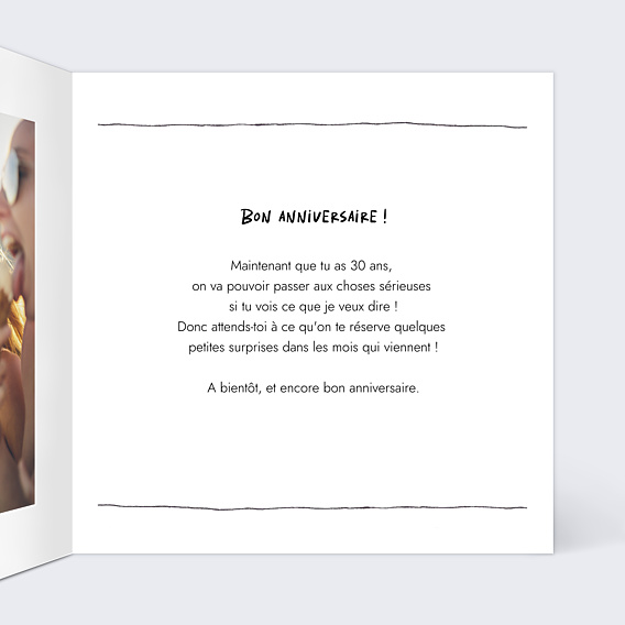 Anniversaire Adulte Trait de Crayon
