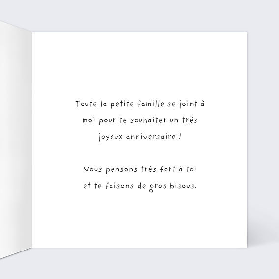 Carte anniversaire enfant Collage Anniversaire Intérieur Droit