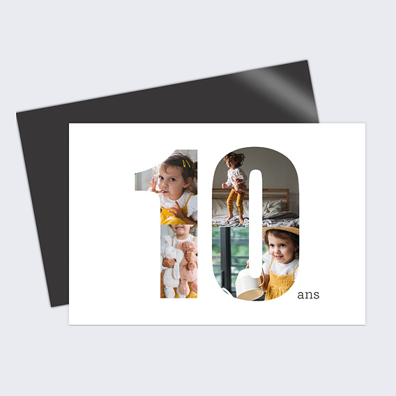 Carte anniversaire enfant 10 ans Souhait