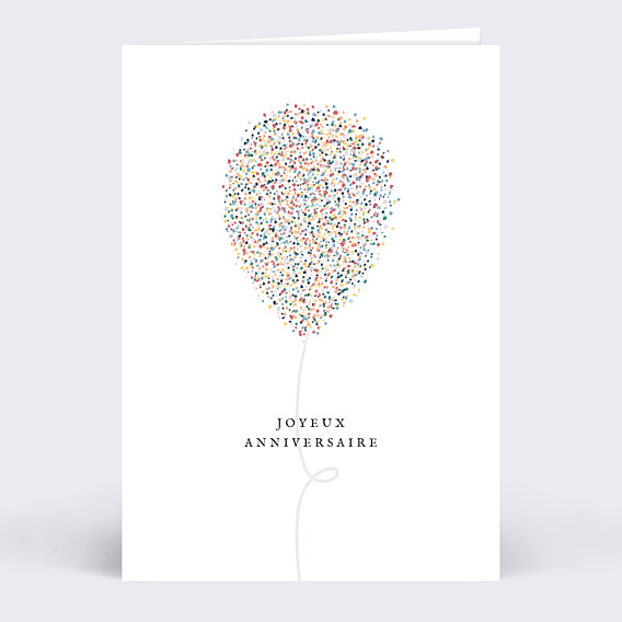 Carte anniversaire Ballons